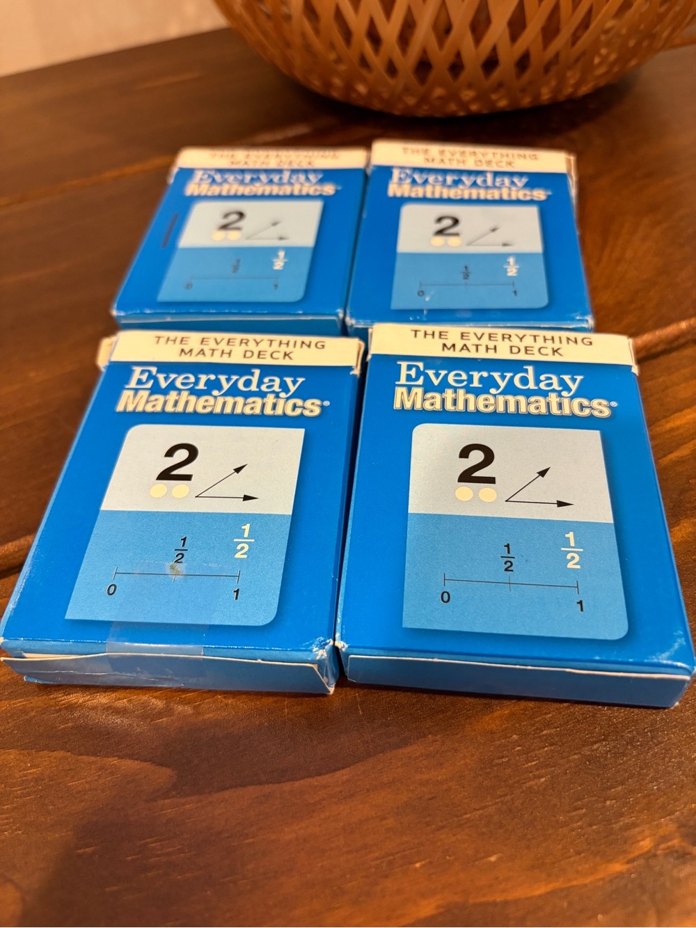 Everyday Mathematics "The Everything Math Deck" Cards Set -4 DECKS